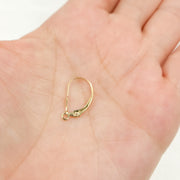 Gold Filled Drop Leverback with Ring